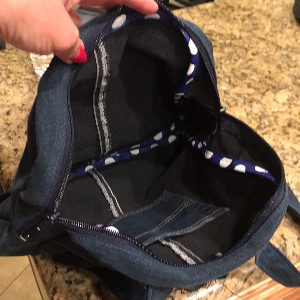 Denim backpack purse - Picture 4 of 5